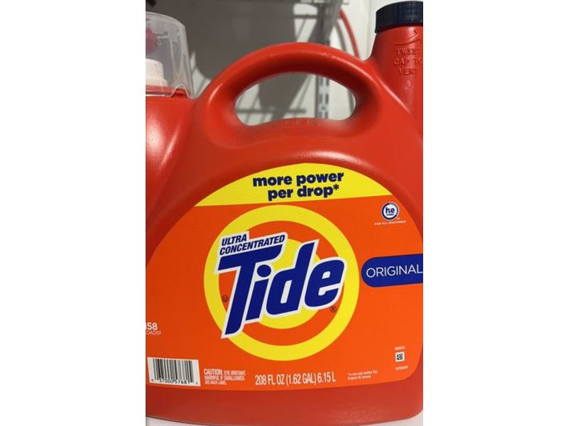 Tide Ultra Concentrated Liquid Laundry Detergent, Original, 158 Loads, 208 fl oz/6.5 L