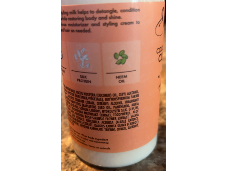 SheaMoisture Curl & Style Milk, Coconut & Hibiscus, 8 fl oz/237 mL