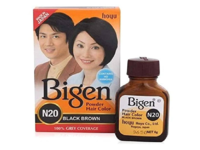 Bigen Powder Hair Dye, N20 Black Brown, 0.21 oz/6 g - Image 2