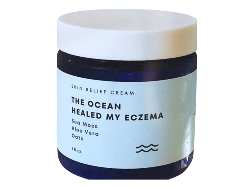 The Ocean Healed My Eczema Skin Relief Cream, Sea Moss, Aloe Vera & Oats, 4 fl oz/118 mL