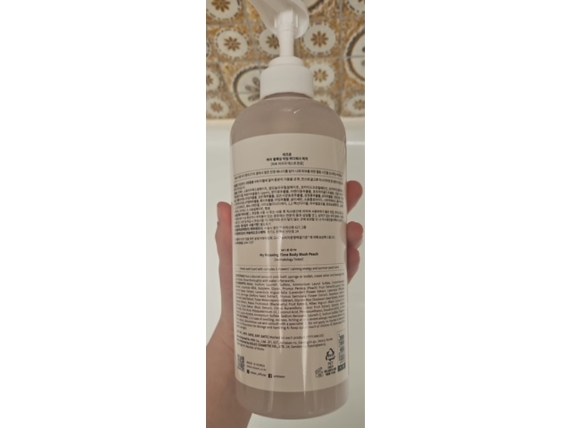 Mizon My Relaxing Time Body Wash, Peach, 27.05 fl oz/800 mL