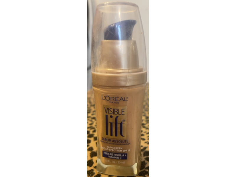 L'Oreal Paris Visible Lift Serum Absolute Advanced Age-Reversing Makeup, Natural Beige, 1.0 Ounces