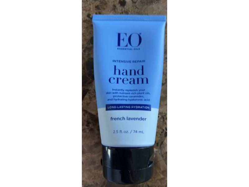 EO Products Intensive Repair Hand Cream, French Lavender, 2.5 fl oz/74 mL