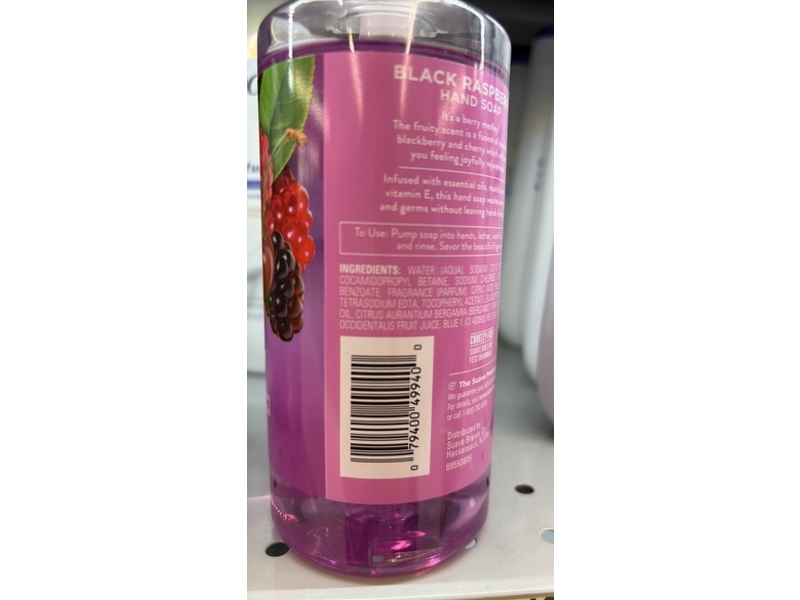 Suave Essentials Hand Soap, Black Raspberry, 13.5 fl oz/400 mL
