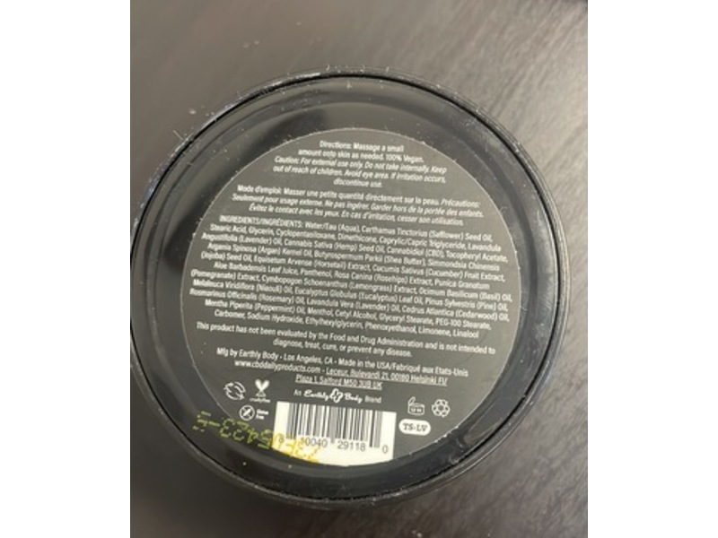 CBD Daily Triple Strength Intensive Cream, Lavender, 1.7 oz.48 g