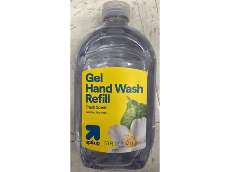 Up&up Gel Hand Wash Refill, Fresh Scent, 50 fl oz/1.47 mL