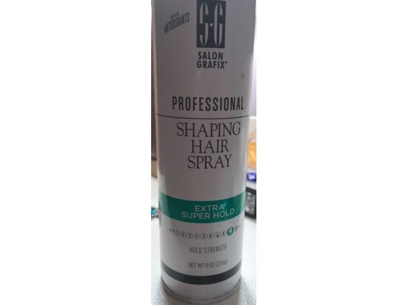 Salon Grafix Professional Shaping Hair Spray, Extra Super Hold, 9 oz/255 g, Pack Of 3