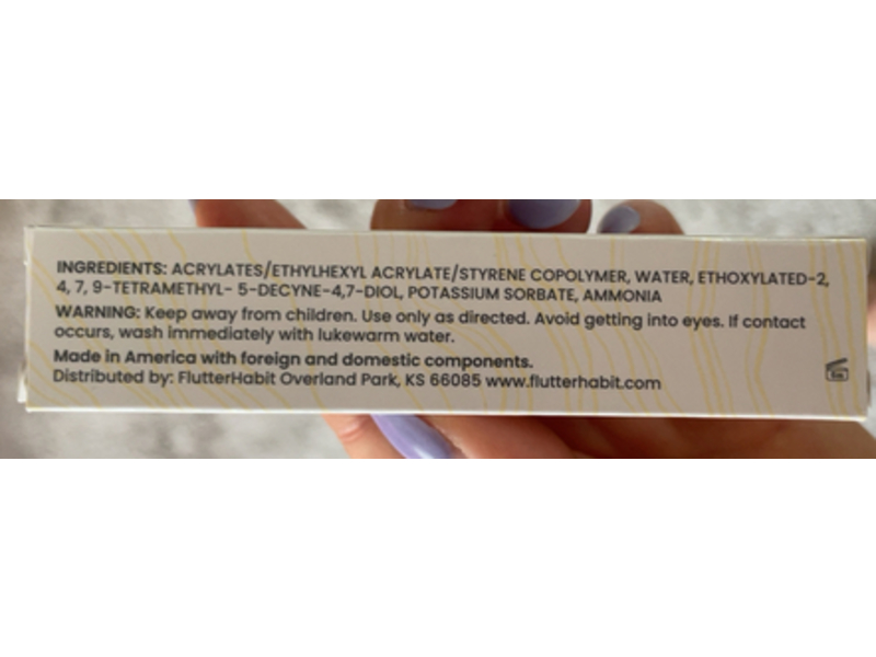 Flutter Habit The Setup Underlash Adhesive Primer, Clear, 0.17 fl oz/5 mL