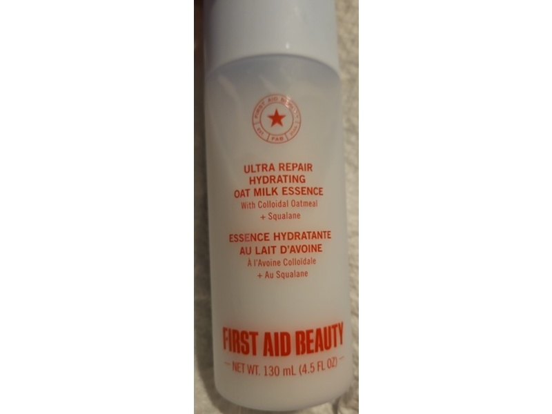 First Aid Beauty Ultra Repair Hydrating Oat Milk Essence, 4.5 fl oz/130 mL