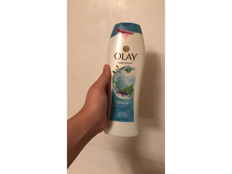 Olay Fresh Outlast Purifying Birch Water & Lavender Body Wash 13.5 Oz, 0.89 Pound