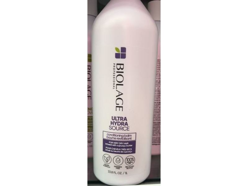Biolage Ultra Hydra Source Conditioning Balm, 33.8 fl oz/1 L