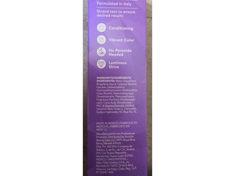 Ion Color Brilliance Semi-Permanent Creme Hair Color, Radiant Orchid, 4 oz/113.4 g