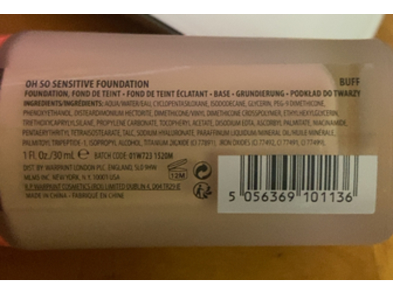 W7 Oh So Foundation, Buff, 1 fl oz/30 mL