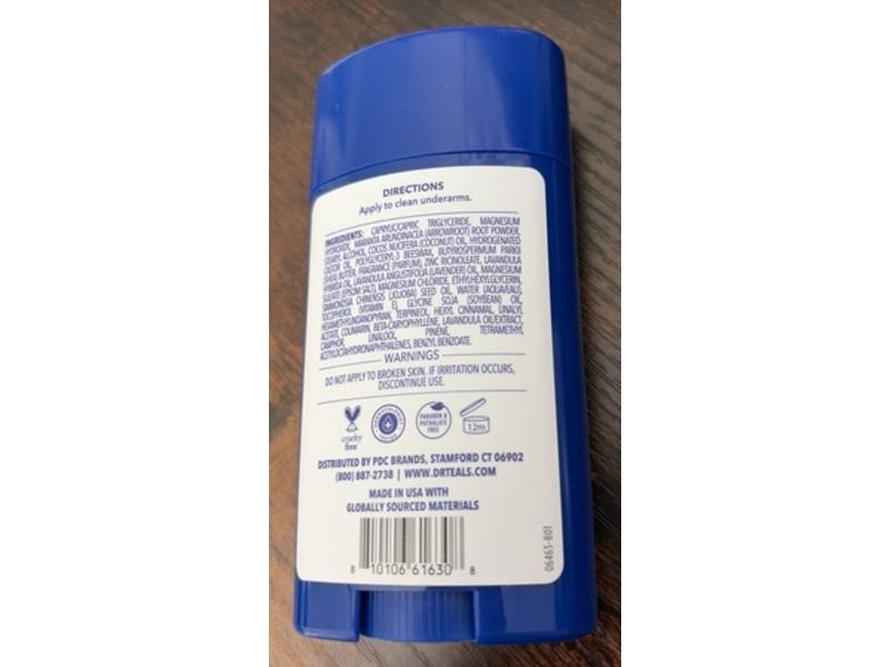 Dr Teal's Deodorant, Magnesium, Coconut Oil, 2.5 oz/71 g, Pack Of 3