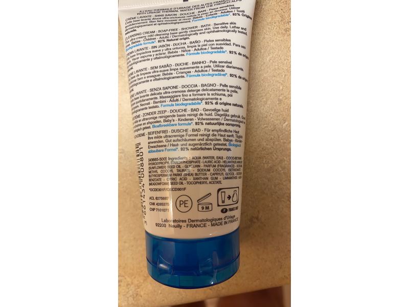 Uriage Eau Thermale Cleansing Cream, 1.7 fl oz/50 mL