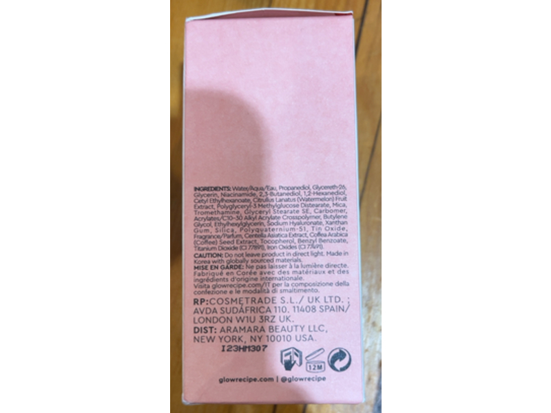 Glow Recipe Watermelon Glow Niacinamide Hue Drops Tinted Serum, 1.35 fl oz/40 mL