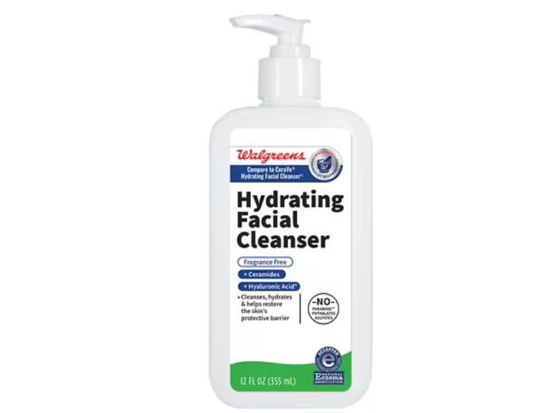Walgreen Hydrating Facial Cleanser, Fragrance Free, 12.0 fl oz/355 mL