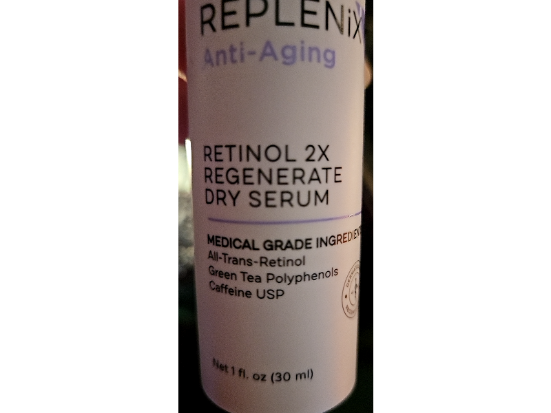 Replenix Anti-Aging Retinol 2X Regenerate Dry Serum, 1 fl oz/30 mL