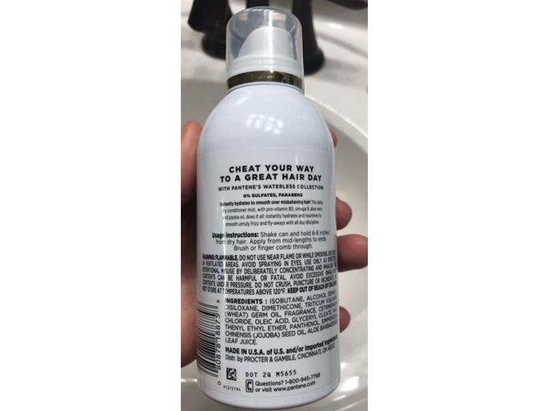 Pantene Mist Behaving Dry Conditioner Mist, 3.9 fl oz/112 g