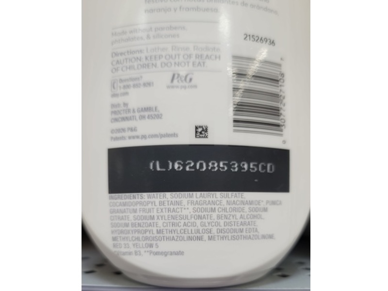Olay Body Wash, Berry Bright, 22 fl oz/650 mL