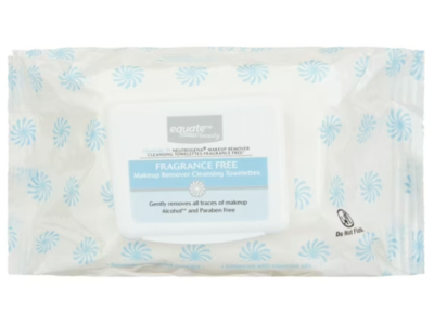 Equate Makeup Remover Cleansing Towelettes, Fragrance Free, 40 Count