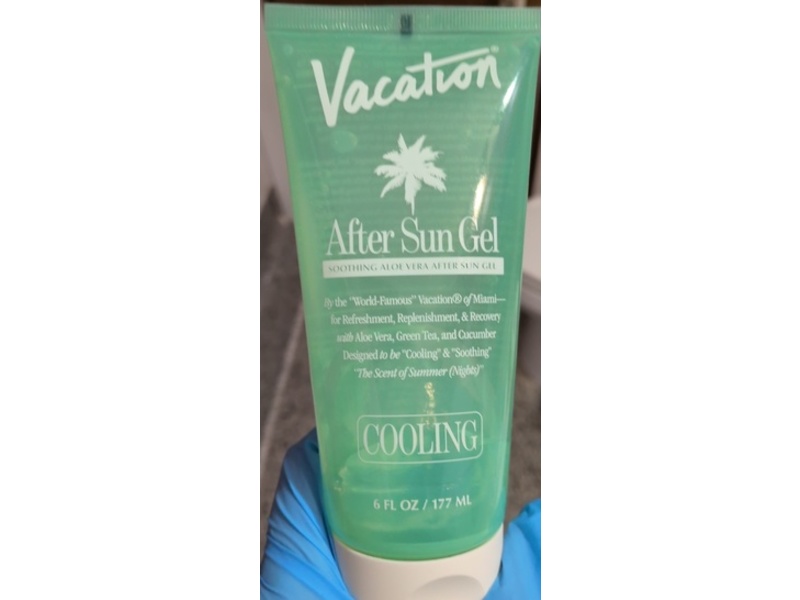 Vacation After Sun Gel, Aloe Vera, 6 fl oz/177 mL