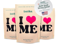 Latika Beauty Fizzing Bath Soak, I Heart Me, 4 fl oz/114 g, Pack Of 3 - thumbnail 1