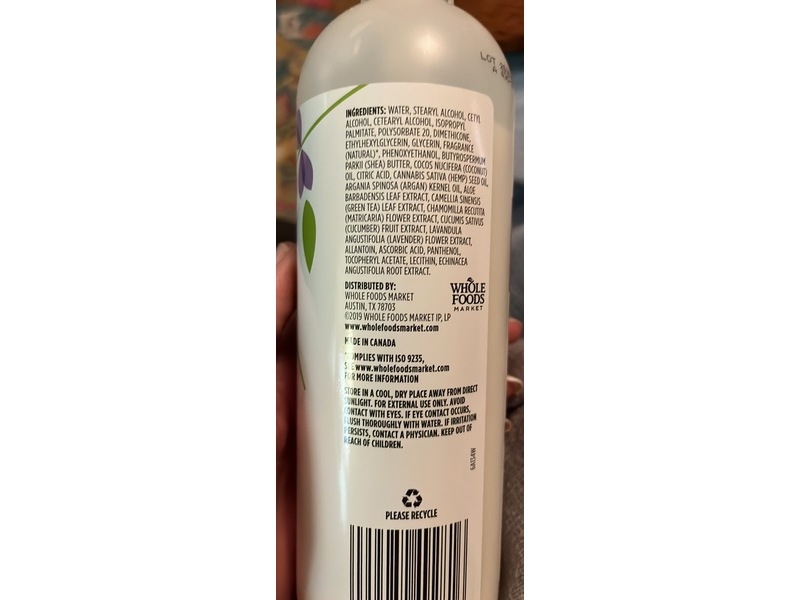 365 By Whole Foods Market Maximum Moisture Lotion, Lavender, 16 fl oz/473 mL