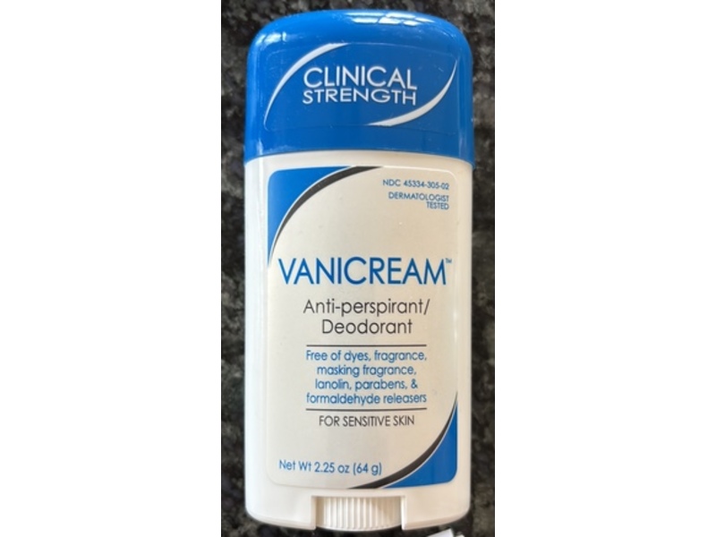 Vanicream Antiperspirant/Deodorant, 2.25 oz/64 g