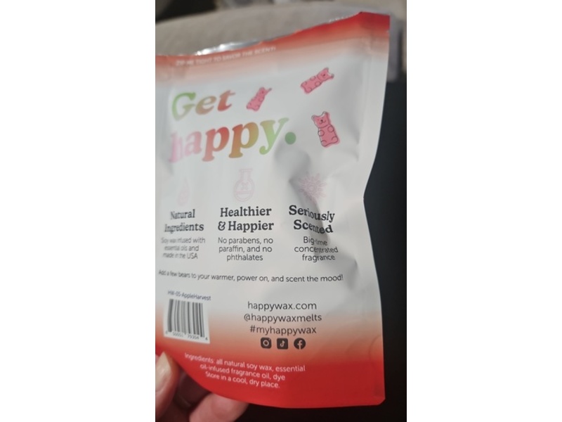 Happy Wax Scented Soy Wax, Apple Harvest, 2 oz