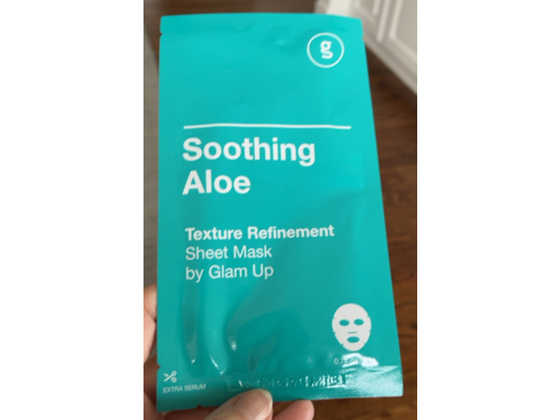 Glam Up Soothing Sheet Mask, Aloe, 0.74 oz/21 g