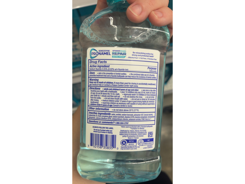 Pronamel Intensive Enamel Repair Mouthwash, Extra Fresh, 16.9 fl oz/500 mL, Pack Of 3