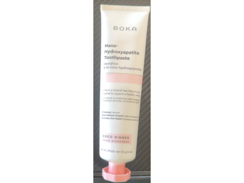 Boka Nano-Hydroxyapatite Whitening Toothpaste, Coco Ginger, 4 oz/113 g