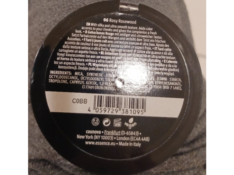 Essence Pure Nude Baked Blush, 06 Rosy Rosewood, 0.24 oz/7g