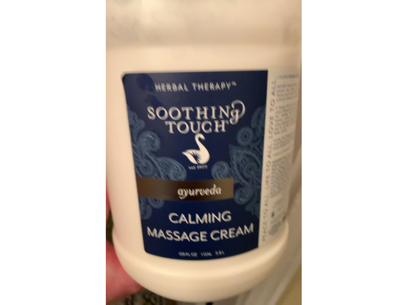 Soothing Touch Calming Massage Cream, Ayurveda, 128 fl oz/3.8 L