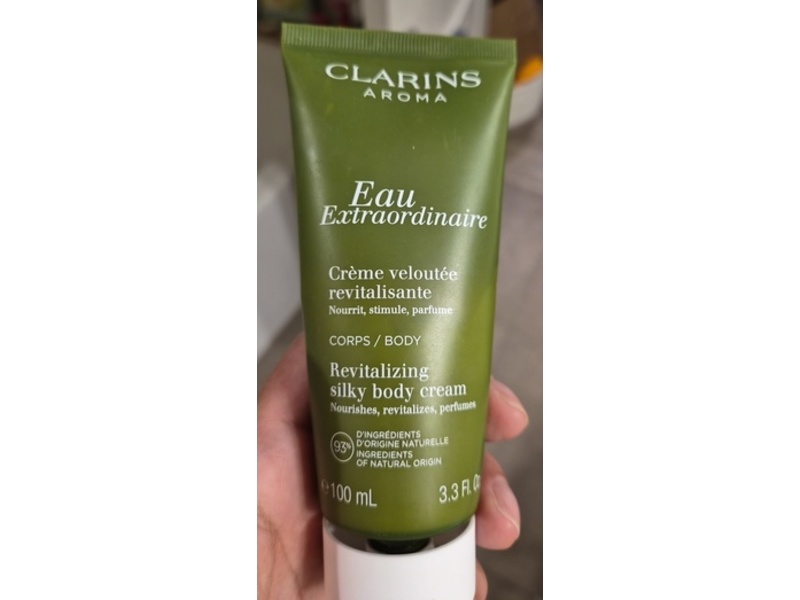 Clarins Aroma Eau Extraordinaire Revitalizing Silky Body Cream, 3.3 fl oz/100 mL