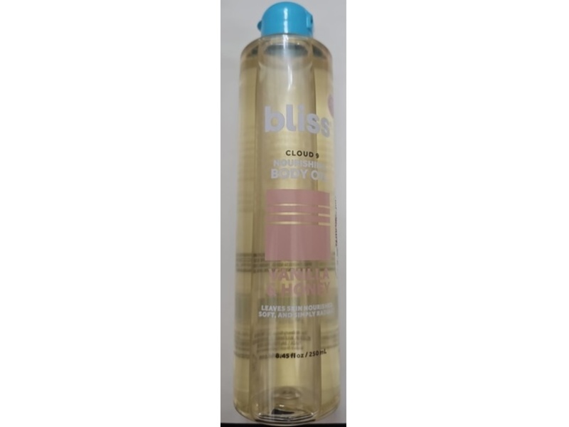 Bliss Cloud 9 Nourishing Body Oil, Vanilla & Honey, 8.45 fl oz/250 mL