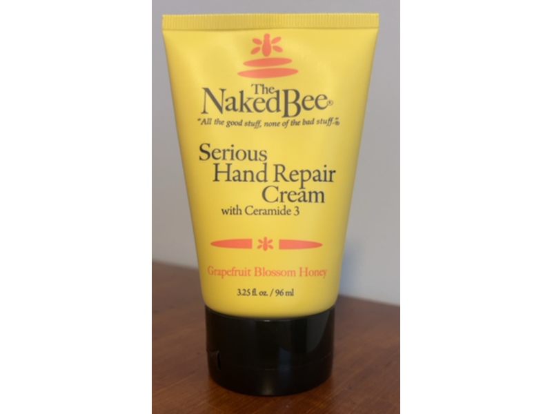 The Naked Bee Serious Hand Repair Cream, Grapefruit Blossom Honey, 3.25 fl oz/96 mL, Pack Of 2
