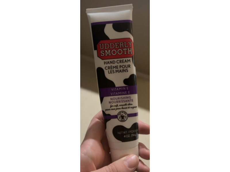 Udderly Smooth Nourishing Hand Cream, Vitamin E, 4 oz/114 g