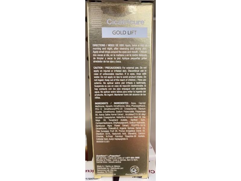 Cicatricure Gold Lift Dual Contour Eye And Lip Wrinkle Cream, 0.5 oz/15 g