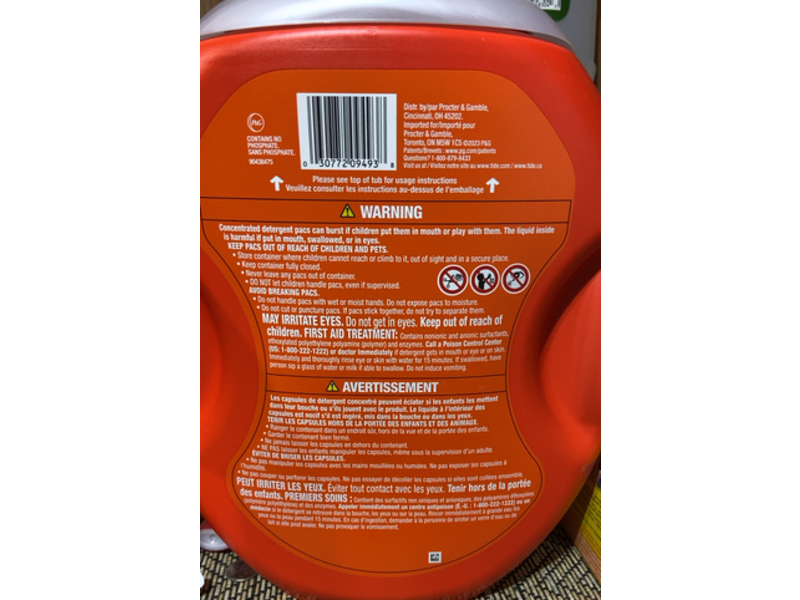 Tide Hygienic Clean Heavy 10x Duty Power Pods Laundry Detergent, Spring Meadow, 76 oz/2.17 kg, 45 Pacs