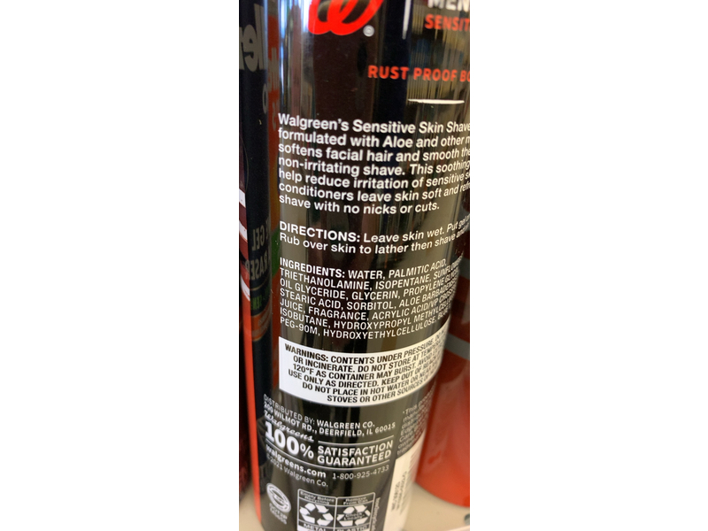Walgreens Men's Sensitive Shave Gel, 7 oz/198.4 g
