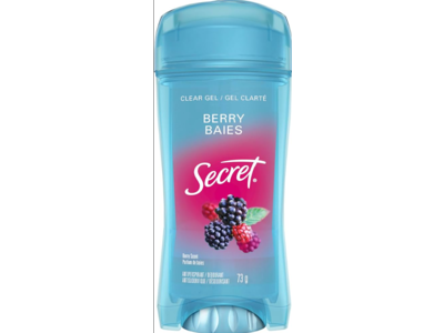 Secret Clear Gel Antiperspirants & Deodorants, Berry Baies, 73 g