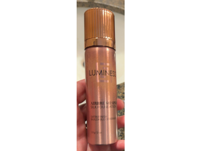 Luminess Silk Airbrush Spray Silk Foundation, Light Warm, 2 fl oz/57 g
