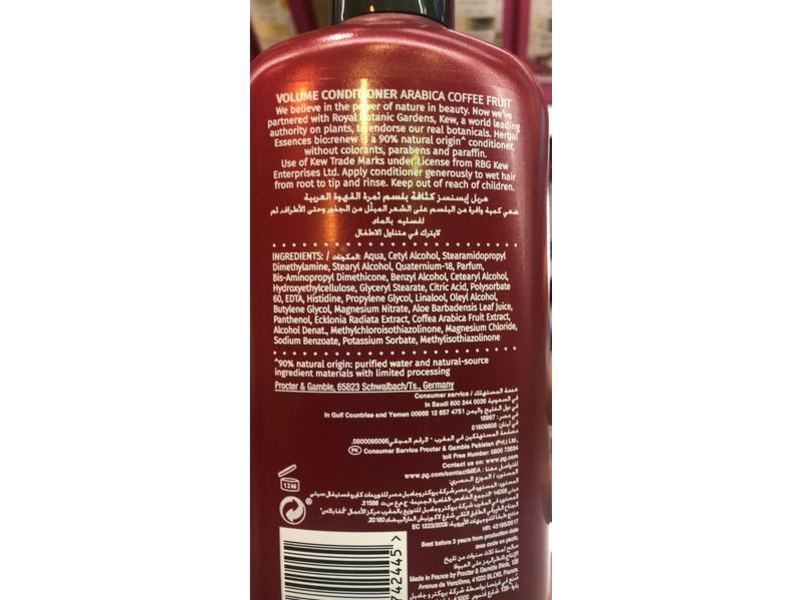 Herbal Essences Volume Conditioner, Arabica Coffee Fruit, 13.5 fl oz/400 ml
