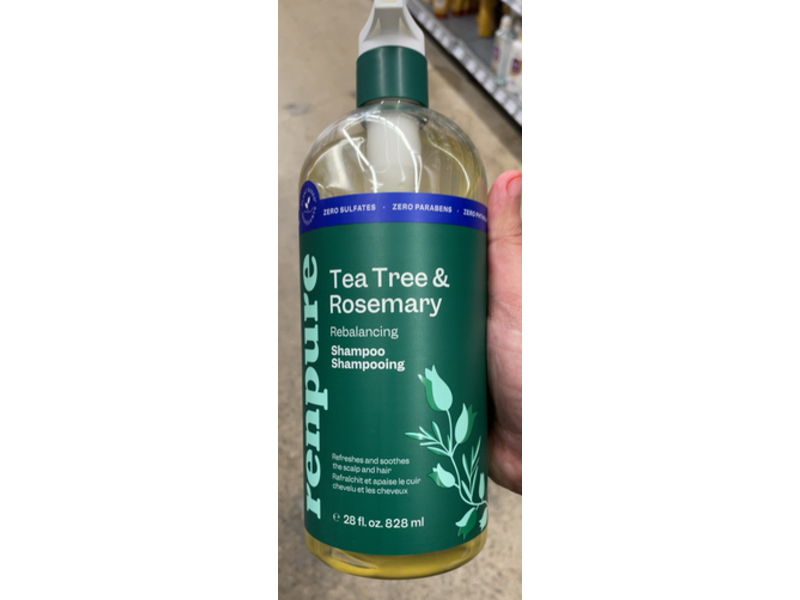 Renpure Rebalancing Shampoo, Tea Tree & Rosemary, 28 fl oz/828 mL