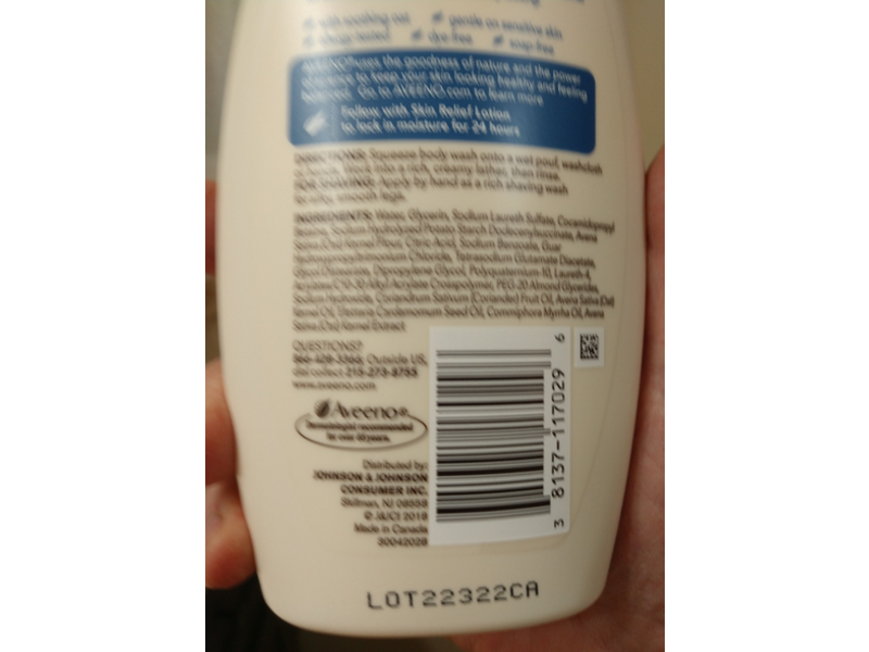 Aveeno Skin Relief Body Wash, 12 fl oz/ 354 mL
