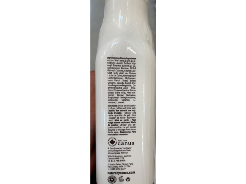 Nature By Canus Silky Body Wash, Goat Milk, 16.9 fl oz/500 mL