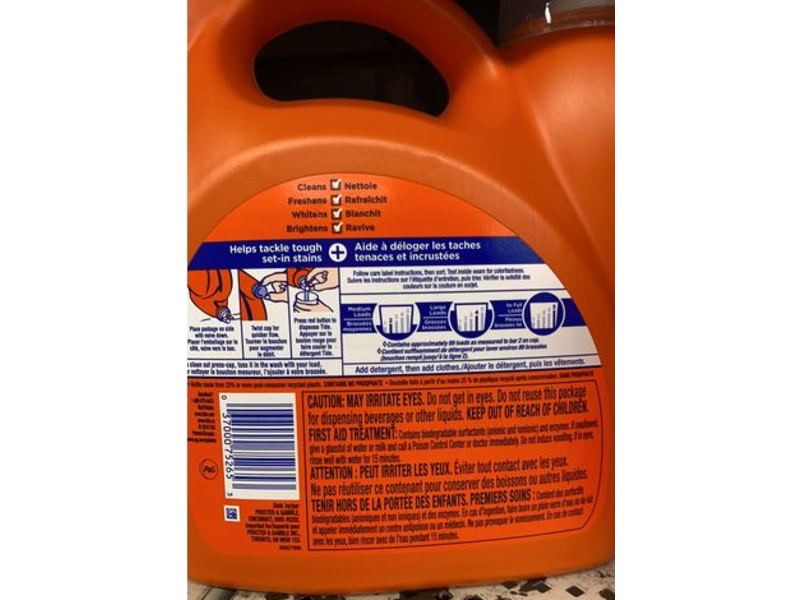 Tide Plus Ultra OXI Laundry Detergent, 89 Loads, 138 fl oz/4.08 L