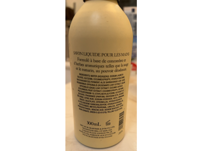 Crabtree & Evelyn Gardener's Hand Soap, 10.1 fl oz/100 mL